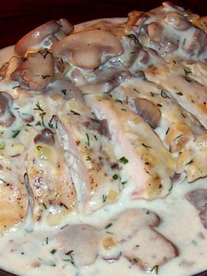 Рецепт куриной грудки с шампиньонами