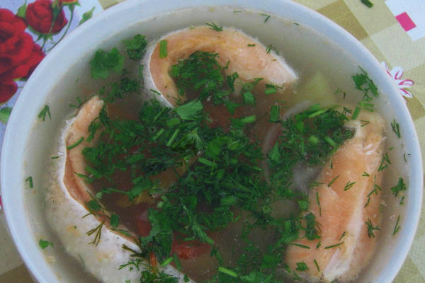Суп с сёмгой - классический рецепт