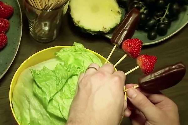 Как сделать фруктовый букет своими руками