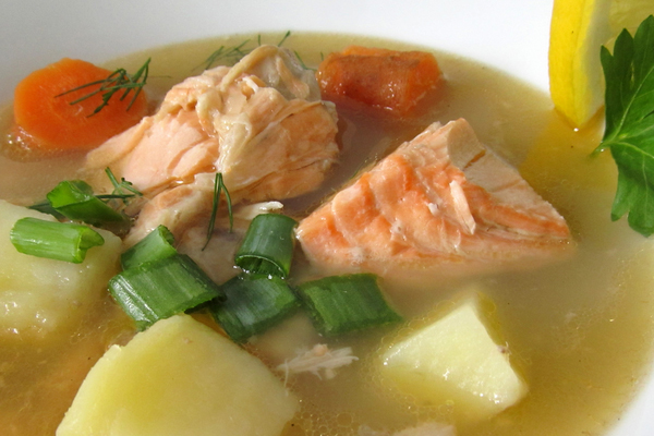 Луковый суп с семгой - домашний рецепт