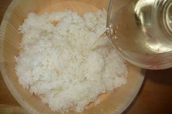 Приготовление риса для суши