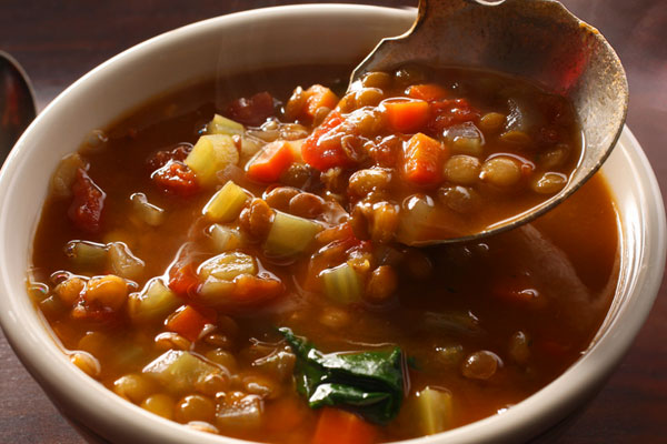 Готовим вкусное блюдо из чечевицы - суп копченый