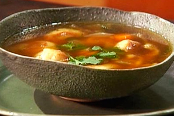 Суп с пельменями - домашний рецепт