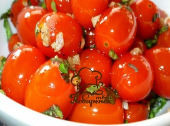 Малосольные помидоры рецепт с чесноком