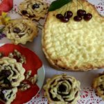 Открытый пирог с творогом и вишней: рецепт с фото