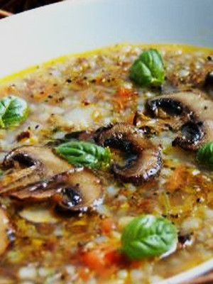 Суп из гречки с грибами - рецепт