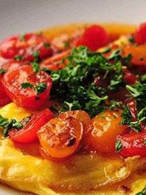 Рецепт омлета с помидорами Любимый