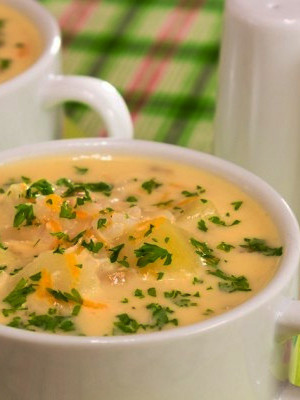 Сырный суп с семгой рецепт