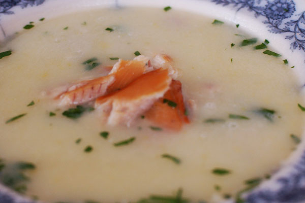 Крем-суп из форели