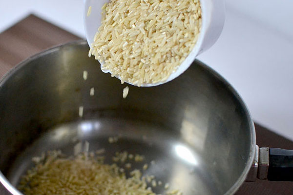 Cocinar arroz integral