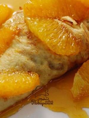 Как сделать блины с апельсиновым соусом